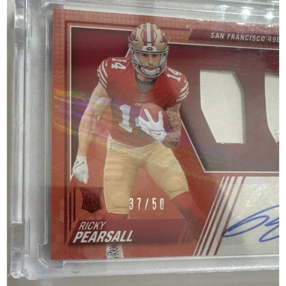 2024 Panini Zenith Color Match Rookie Dual Patch Auto Ricky Pearsall 37/50 🔥